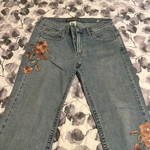 Z.Cavaricci floral embroidered jeans - size 12